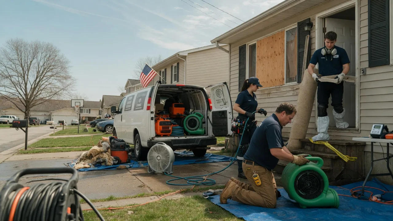 Water Damage Restoration in Milford, IL near me